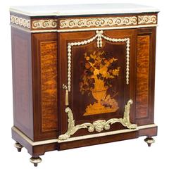 Antique French Louis XV Marquetry Cabinet, circa 1860