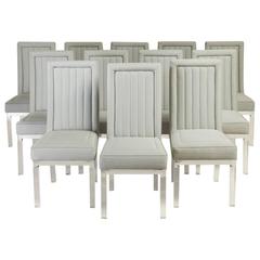 Set of Twelve Charles Hollis Jones Designed Dining Chairs 1970s