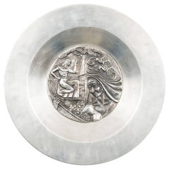 Ulla Skogh Pewter Dish by Ystad Tenn in Sweden