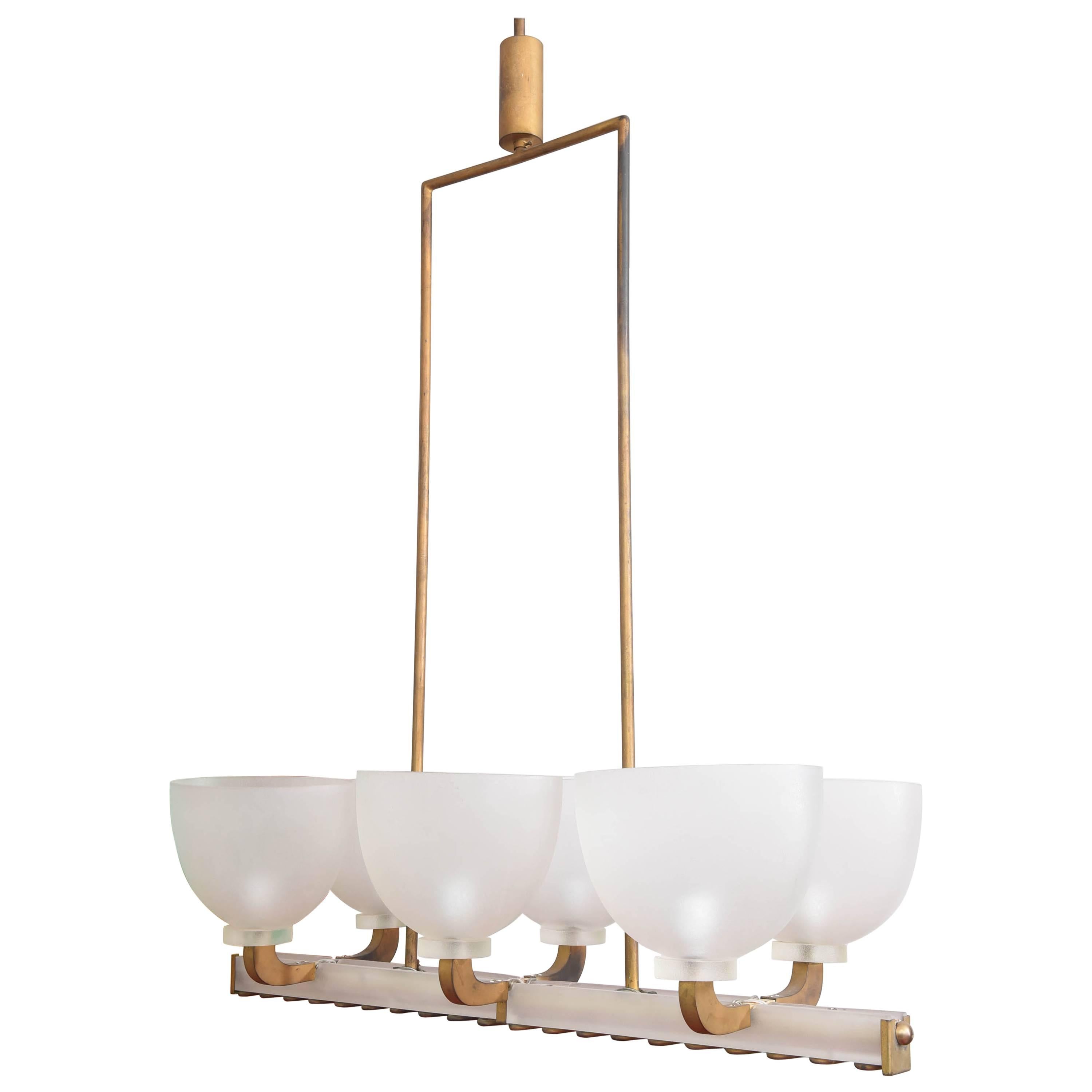 Mid Century Segusso Italian Murano Classic Modern Chandelier For Sale