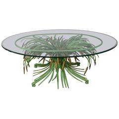 Wheat Sheaf Coffee Table, 1970s, French