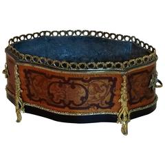 French 19th Century Marquetry Inlaid Table Jardinière