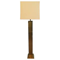 Tall Italian Brass Floor Lamp