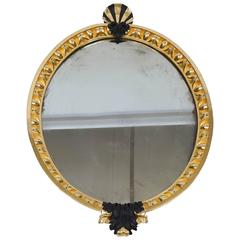 Large George III Gilt & Ebonized Looking Glass Mirror, c. 1770 1