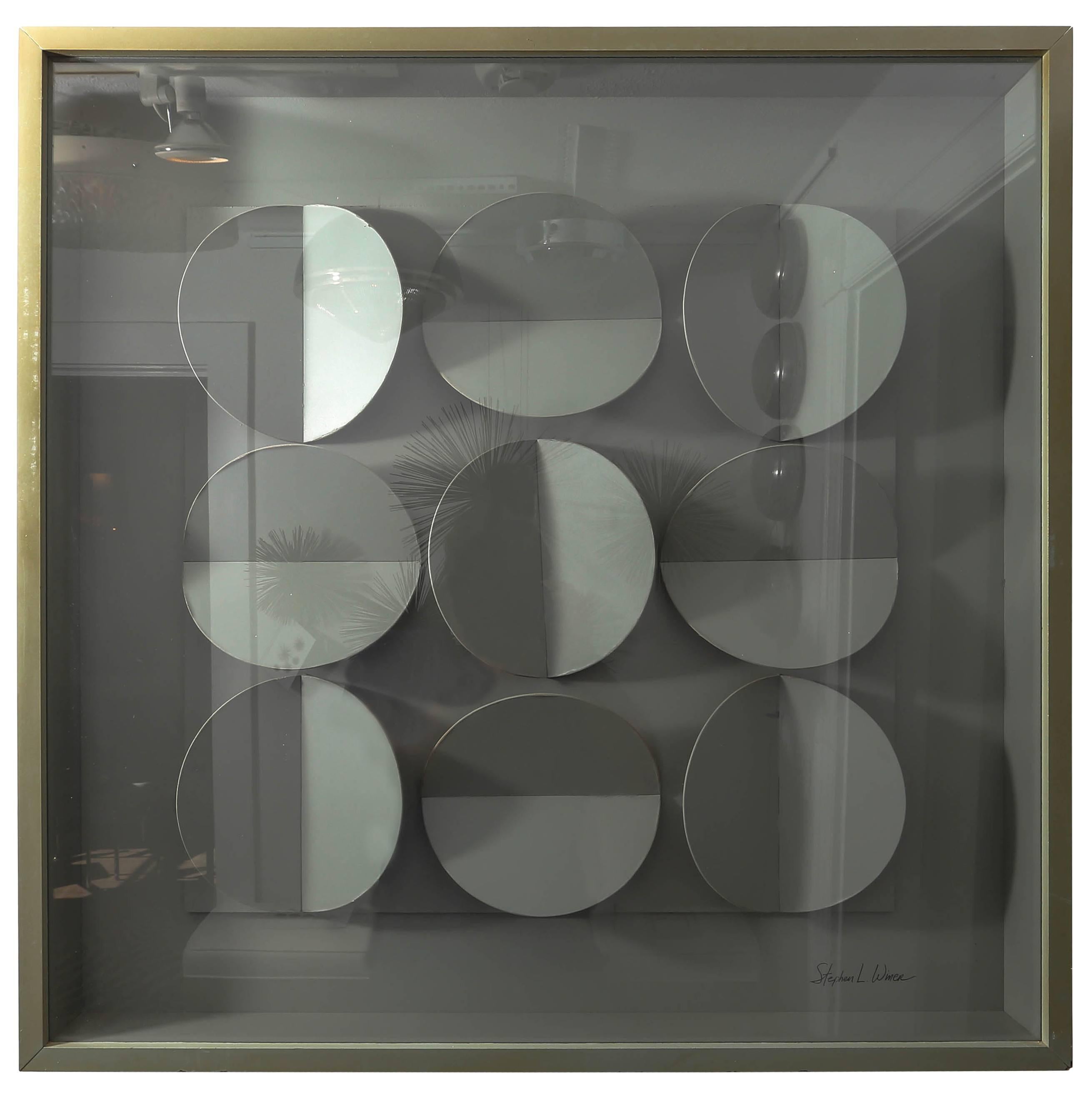 Framed Wall Sculpture by Stephen L. Winer
