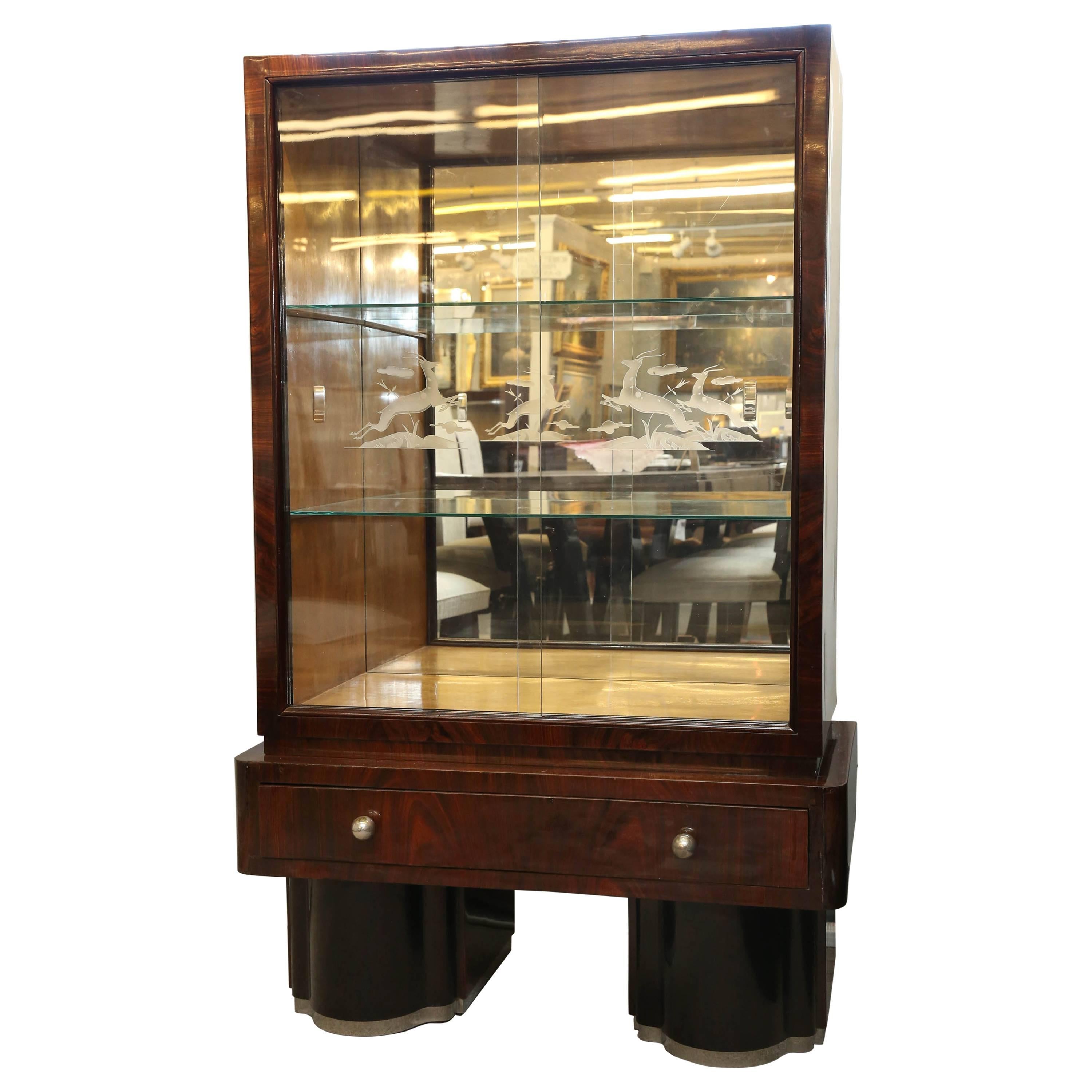 Rio Palisander Display Cabinet