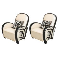 Pair of Art Deco Club Chairs