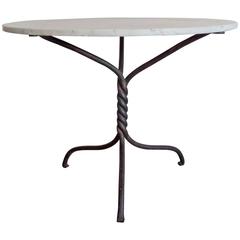 French 1940s Hand-Wrought Iron Table Base 11