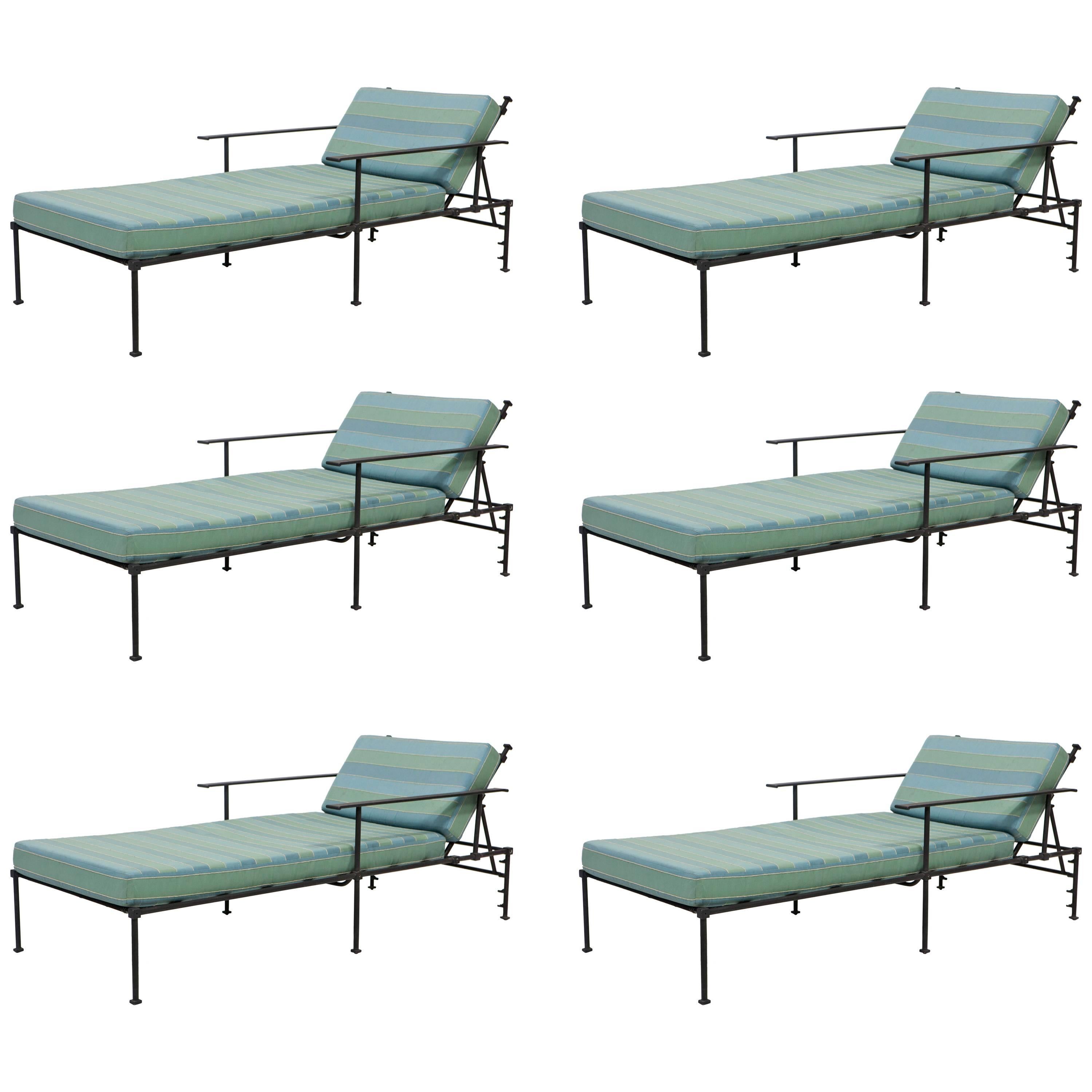 Outdoor Vintage Chaise Lounges