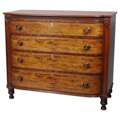 Antique Fine William IV Mahogany Gentleman's Chest of Drawers