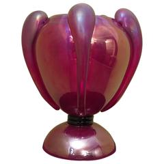 Red Table Lamp of Murano
