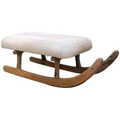 Antique 19th Century Upholstered Sled