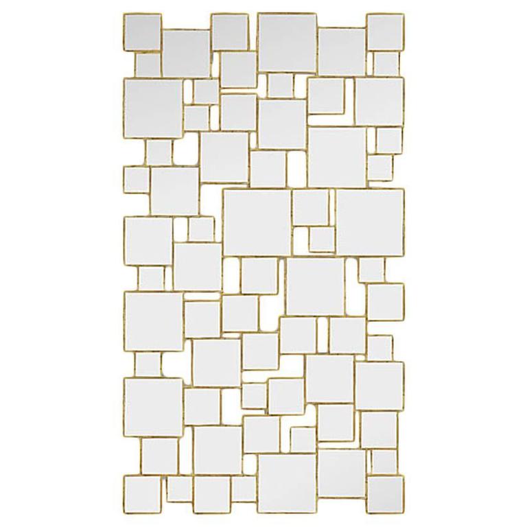 Cube Mirror with Seventy-Two Square Mirrors Panels For Sale