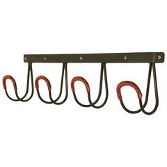 Jacques Adnet Leather Coat Rack