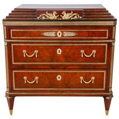 Russian Neoclassical Early 19th Century Step Up Commode