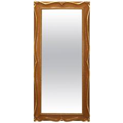 Modernist Scalloped Hand-Carved Mirror by Stanley E. Corneal, 1955 6