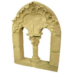 Faux Stone Roman Window French Theater Decor 1