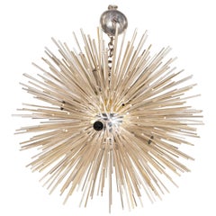 Used Italian Late 20th Century Silver Sputnik Chandelier