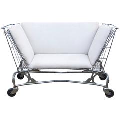 Mid-Century Shopping Cart Loveseat or Settee 3