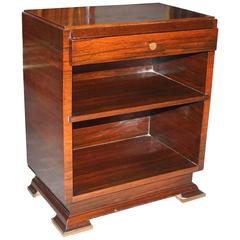 French Art Deco Palisander Nightstand by Maxime Old, circa 1940s