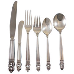 Royal Danish by International Sterling Silver Flatware Set Service of 80 Pieces