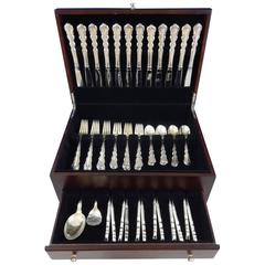 Angelique by International Sterling Silver Flatware Set for 12 Service 74 Pieces