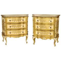 Matched Pair of Venetian Commodes