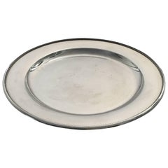 Georg Jensen Round Sterling Silver Tray #210G