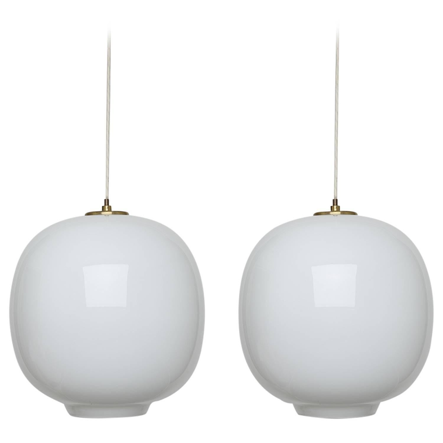 Pair of Vilhelm Lauritzen Ceiling Pendants for Louis Poulsen