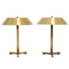 Pair of Table Lamps by Jo Hammerborg for Fog & Mørup
