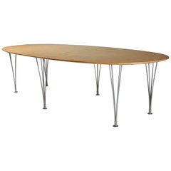 Large Dining or Conference Table Designed by Bruno Mathsson 