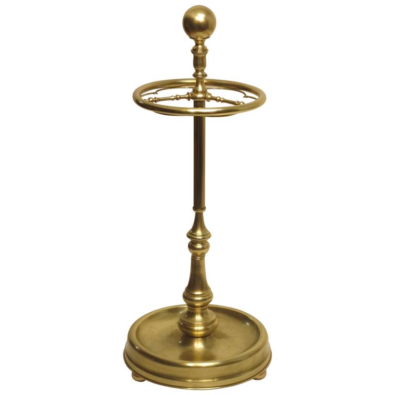 19th Century British Brass Umbrella Stand at 1stdibs