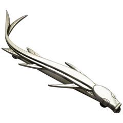 Wiwen Nilsson Sterling Silver Catfish Brooch