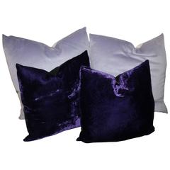 Purple and Lavender Velvet Pillows 4