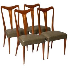 Four Elegant Italian Moderne Dining/Side Chairs 9