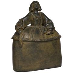 Bronce español de Pilar Gomez Francos titulado "Menina"