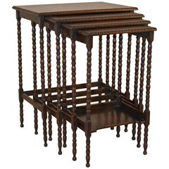 19th Century Set of Four Nesting Tables