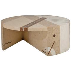 Large Oggetti Designed Stone Veneered Coffee Table, 1990s