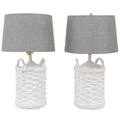 Pair of John Dickinson Plaster Lamps