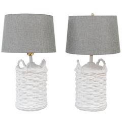 Pair of John Dickinson Plaster Lamps 2
