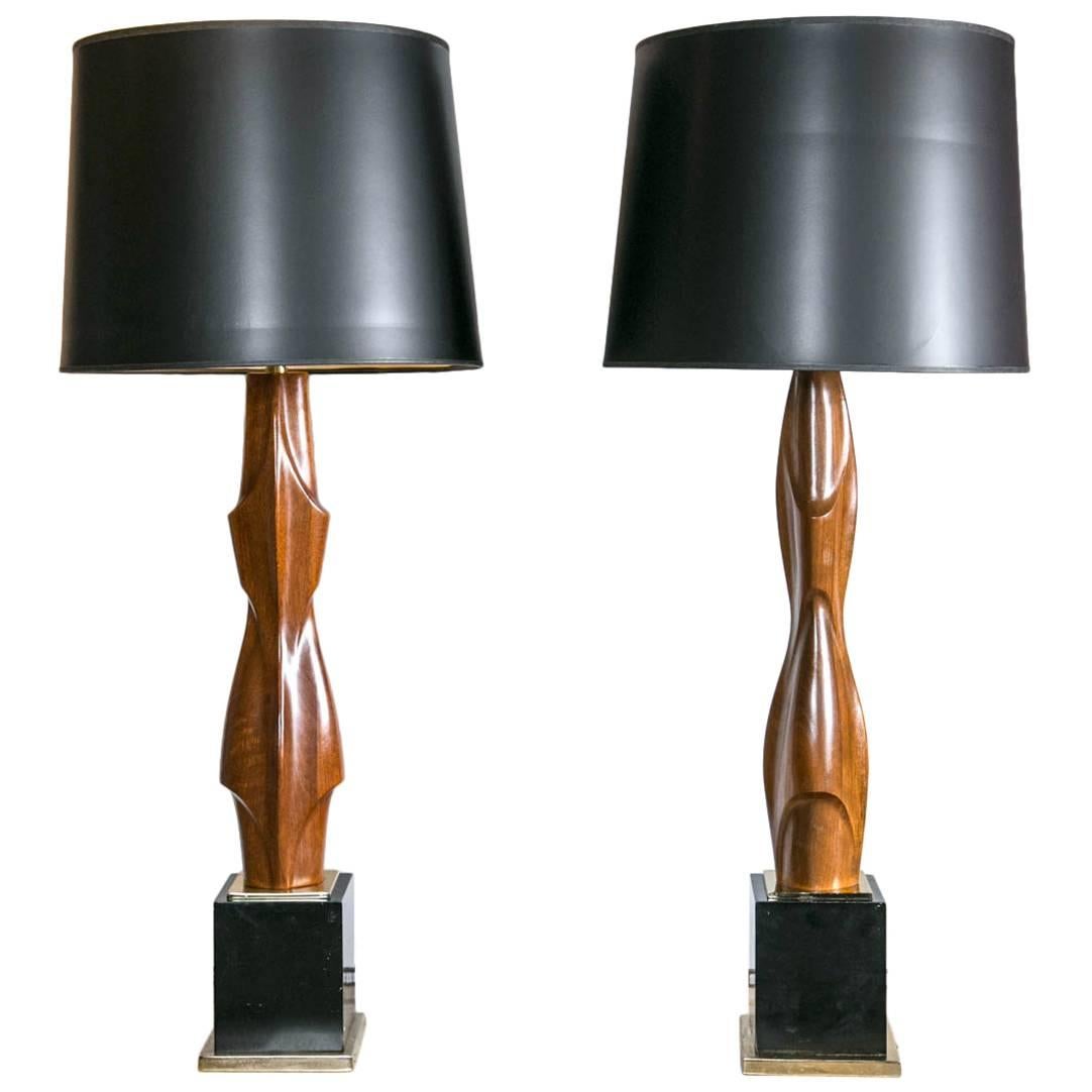 Pair of Midcentury Lamps For Sale