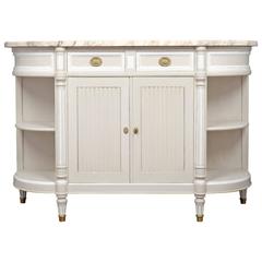 French Louis XVI Marble-Top Sideboard