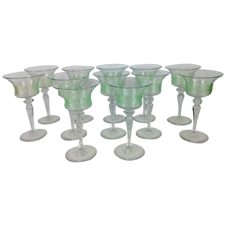 12 Art Deco Goblets at 1stdibs