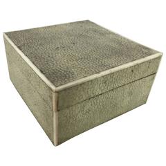 Art Deco Square Shagreen Table Box