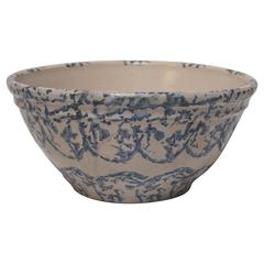 19th Century Spongeware Mixing Bowl