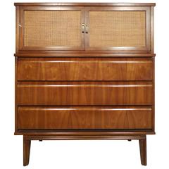 Unique Cane Front Tall Dresser 5