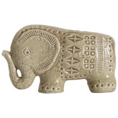 Bitossi Londi Designed 'Rimini' Pattern Elephant, Italy, circa 1965