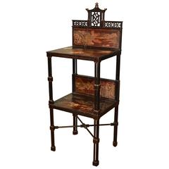 18th Century Chippendale Period Japanned Etagere or stand