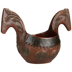 Early 19th Century Ceremonial Horse Headed Kasa