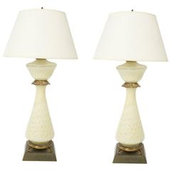 Pair of Murano Glass Lamps 2